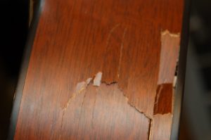 damaged guitar