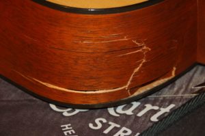 damaged guitar