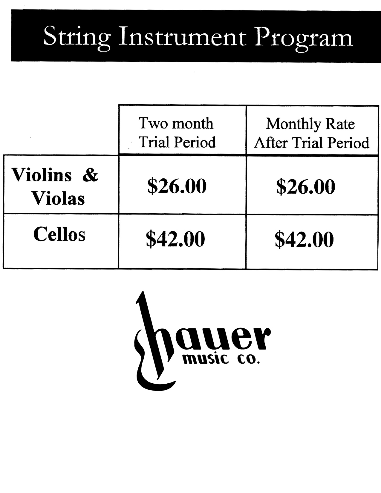 Instrument Rental